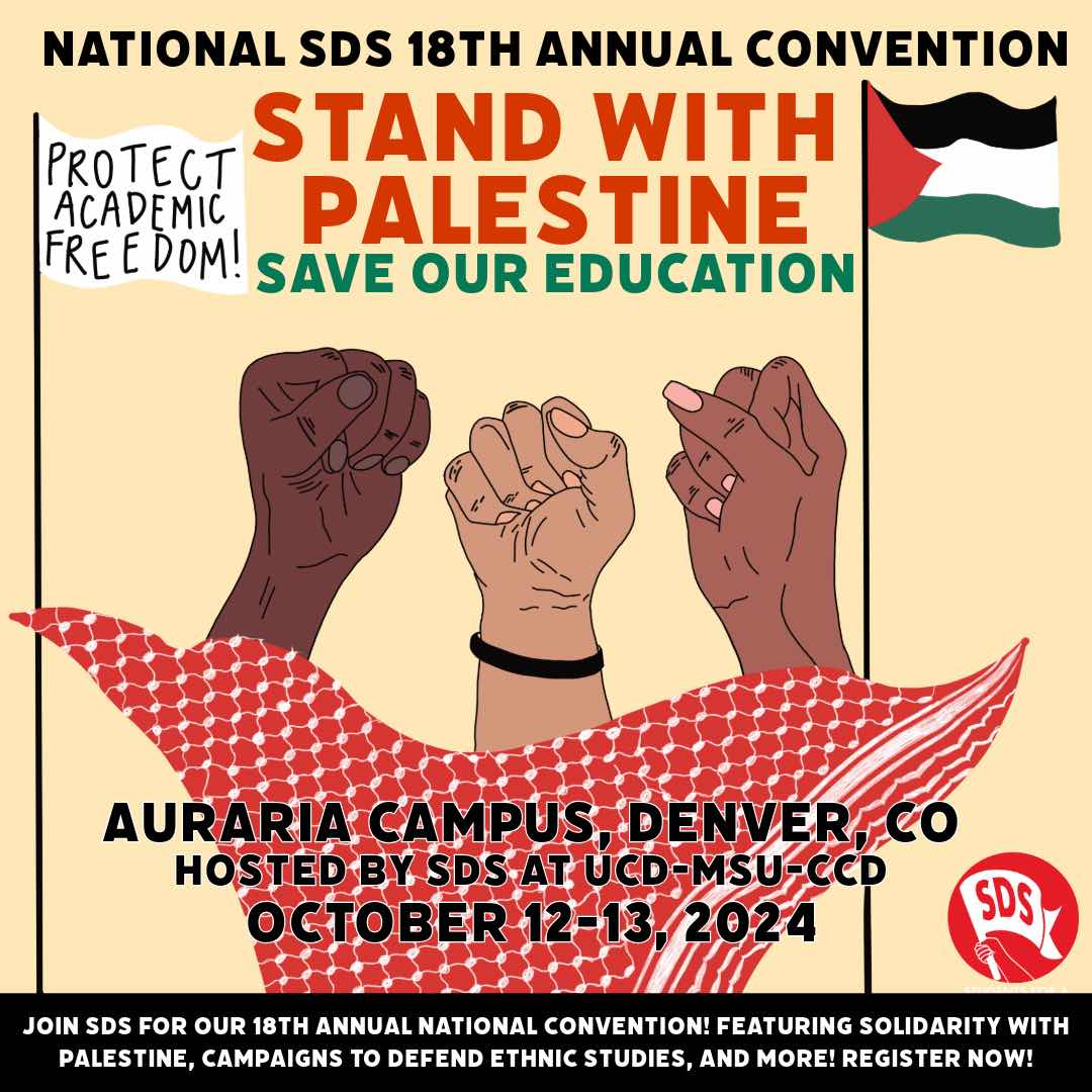 SDS Announces 18th Annual National Convention