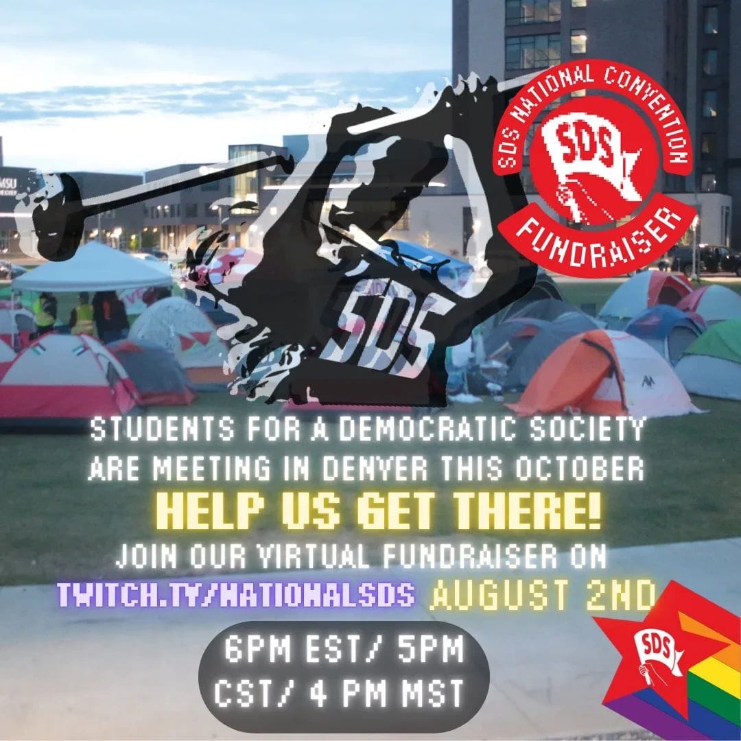 SDS to Hold Virtual Fundraiser for 2024 National Convention