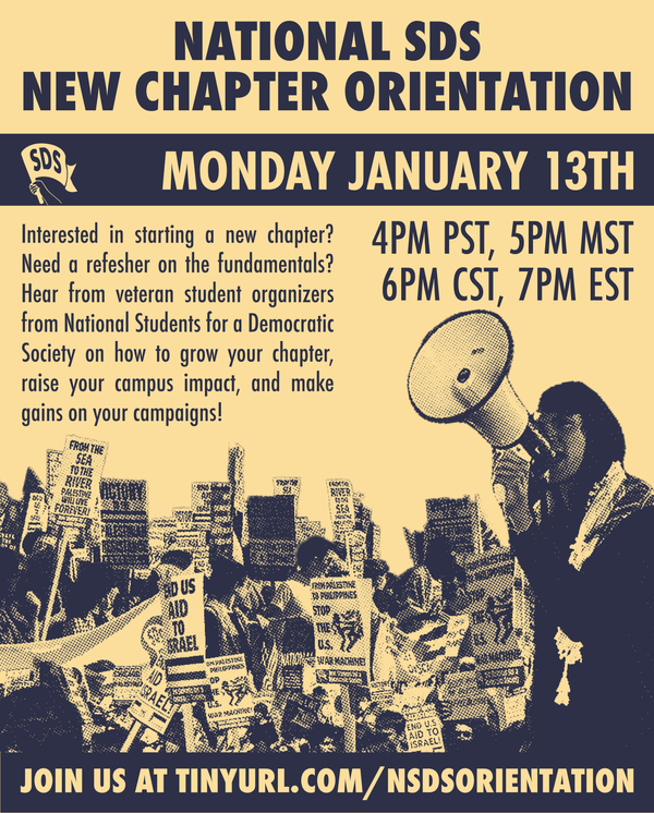 NEW CHAPTER ORIENTATION: Monday, January 13th