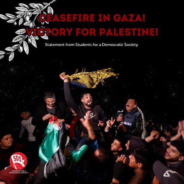 Ceasefire in Gaza! Victory to Palestine!