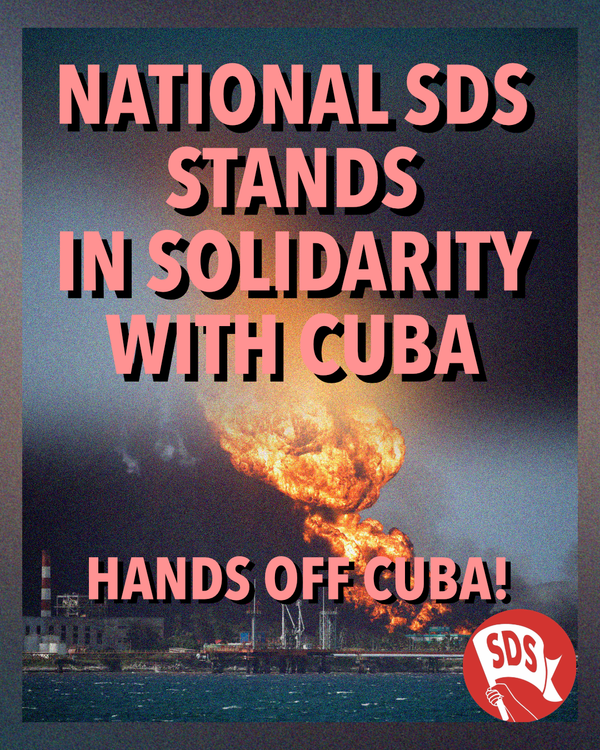 National SDS Stands in Solidarity with Cuba
